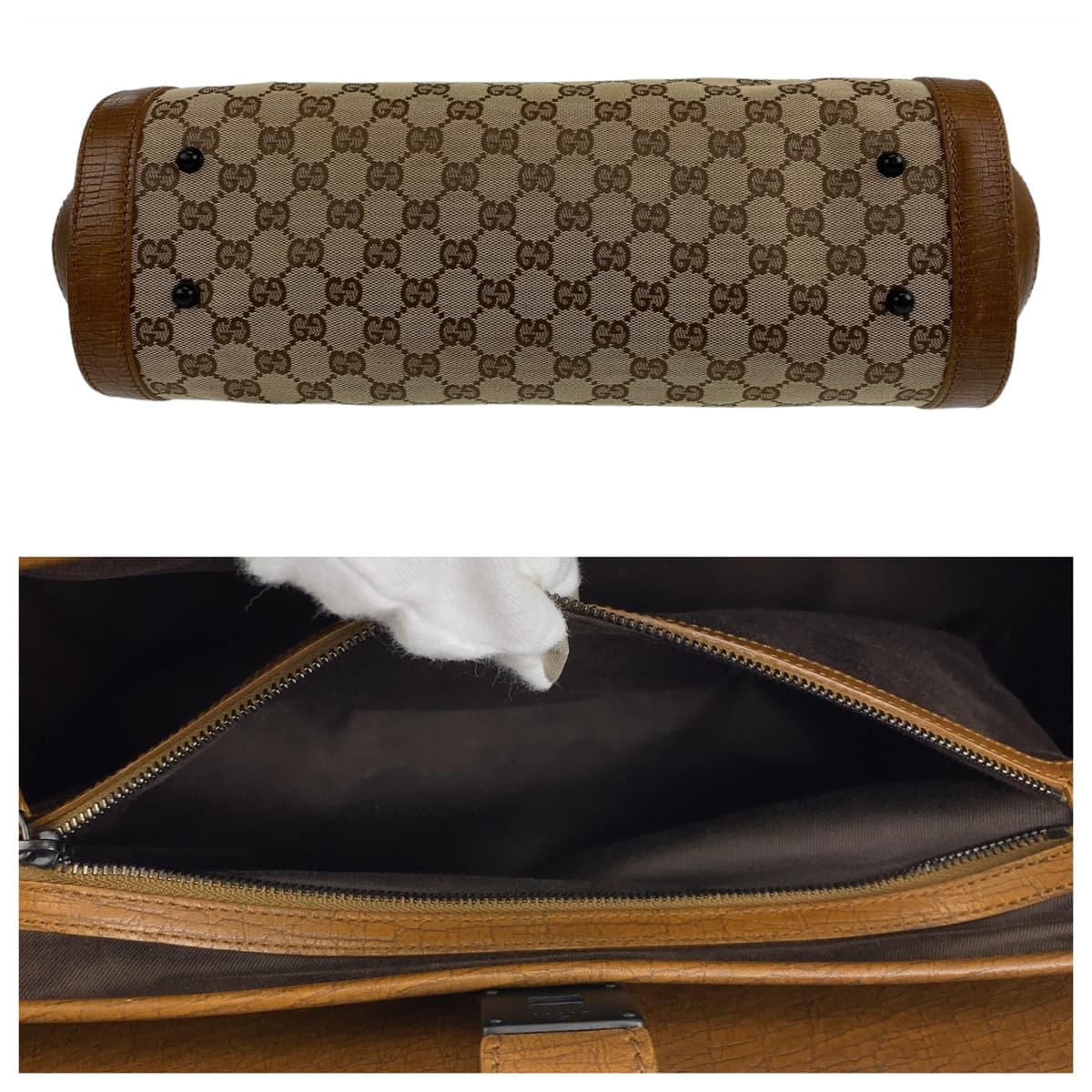 Gucci Bamboo GG Canvas Shoulder Bag