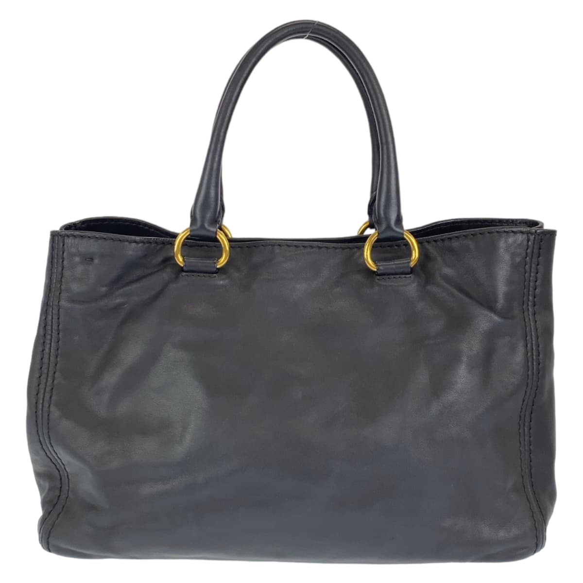 Prada Black Leather Tote Bag in Very Good Condition