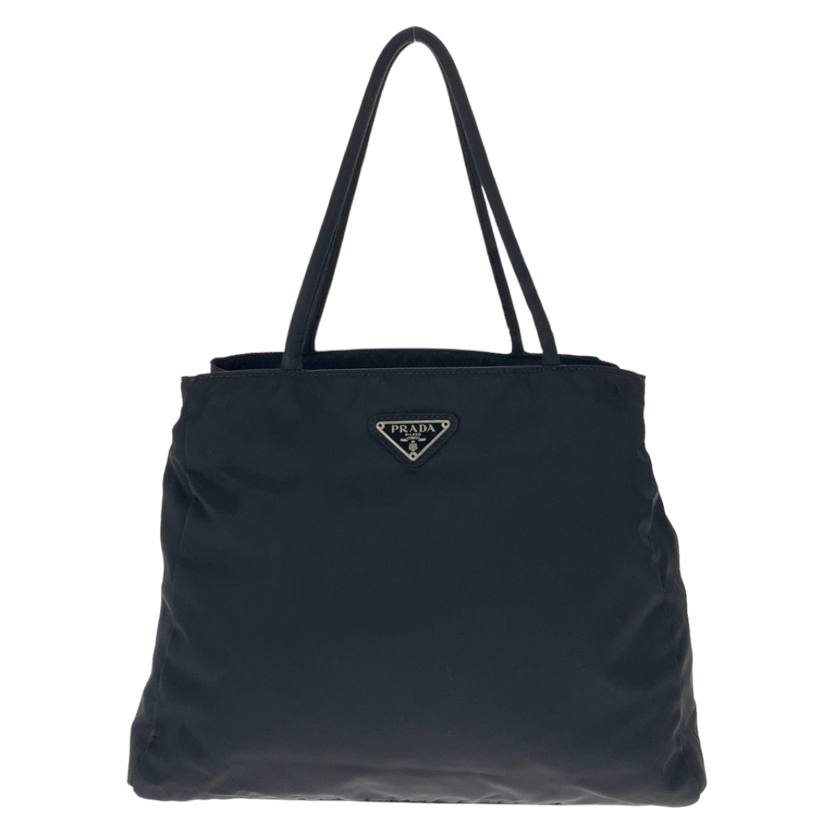 Prada Nylon Tessuto Triangle Logo Tote Bag