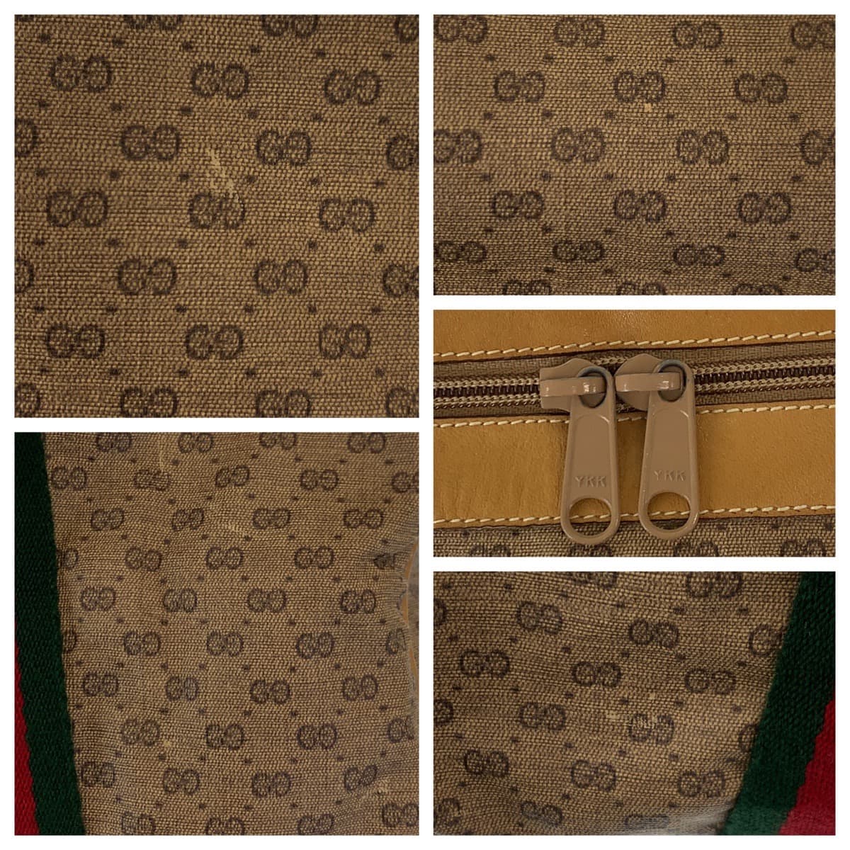 Gucci Vintage Micro GG Leather Boston Bag