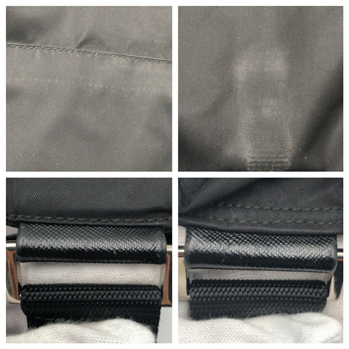 Prada Nylon Tessuto Triangle Logo Shoulder Bag