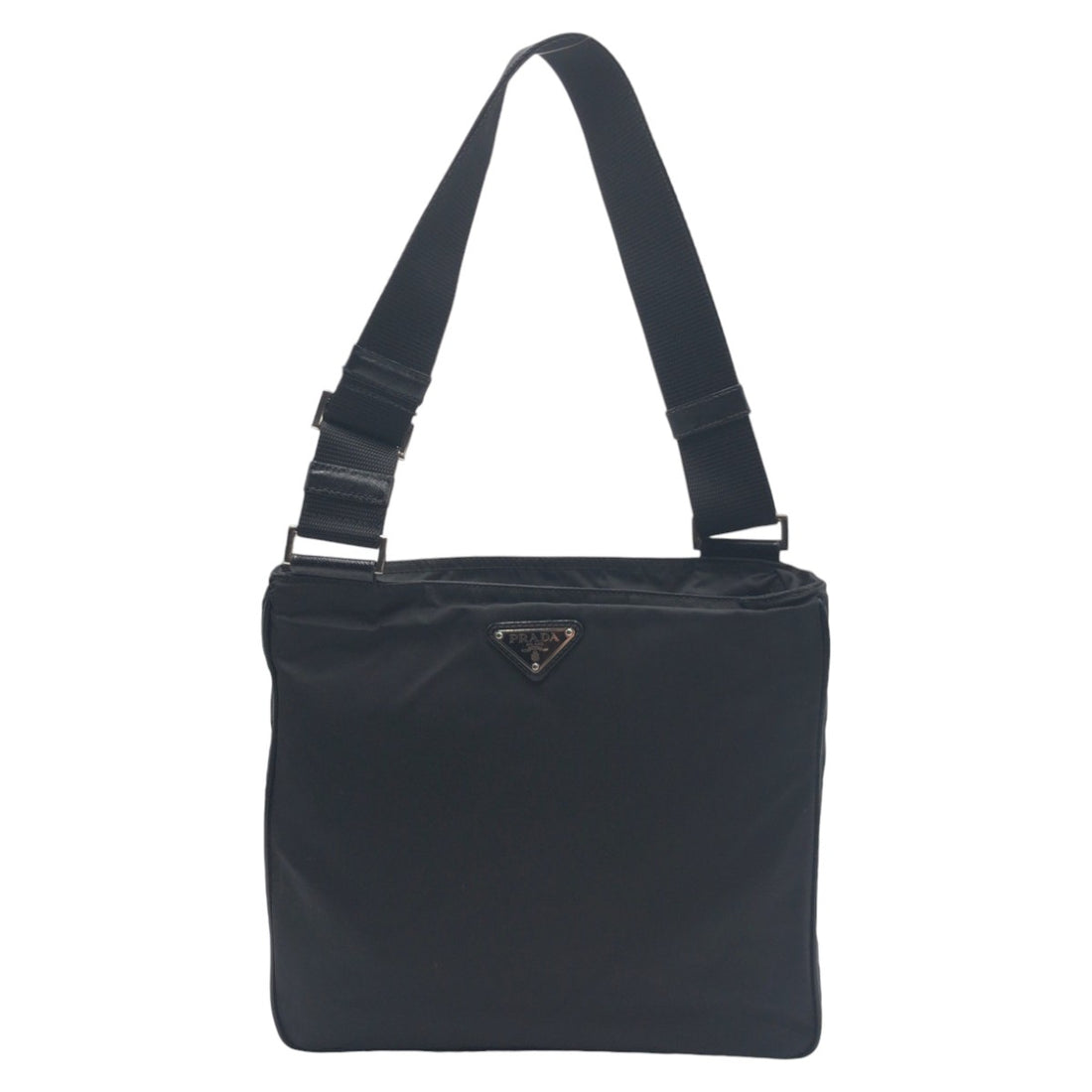 Prada Nylon Tessuto Triangle Logo Shoulder Bag