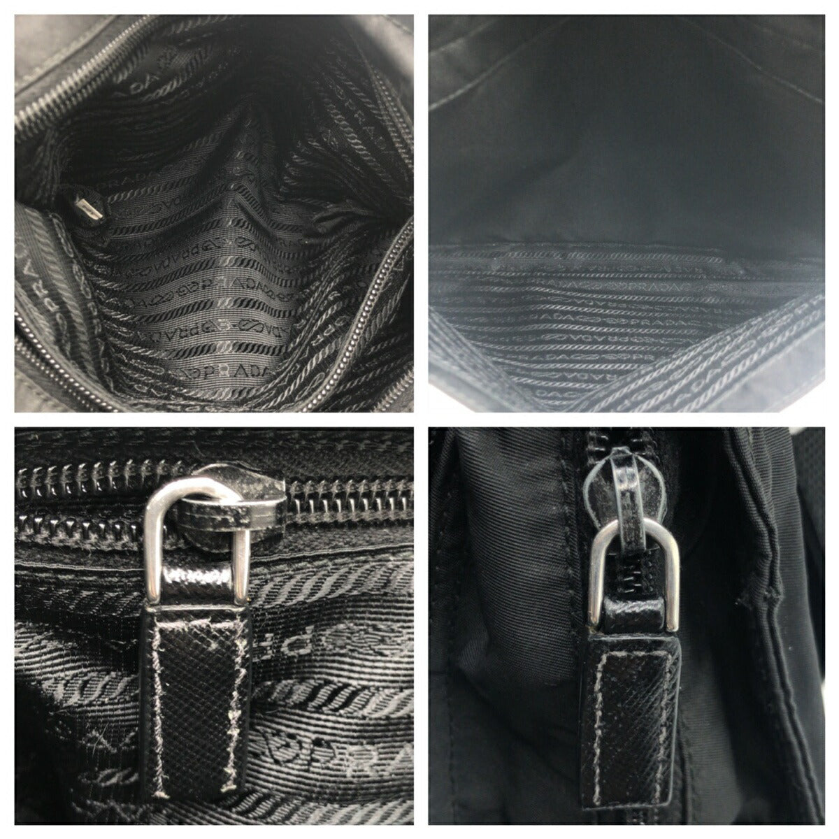 Prada Nylon Tessuto Triangle Logo Shoulder Bag