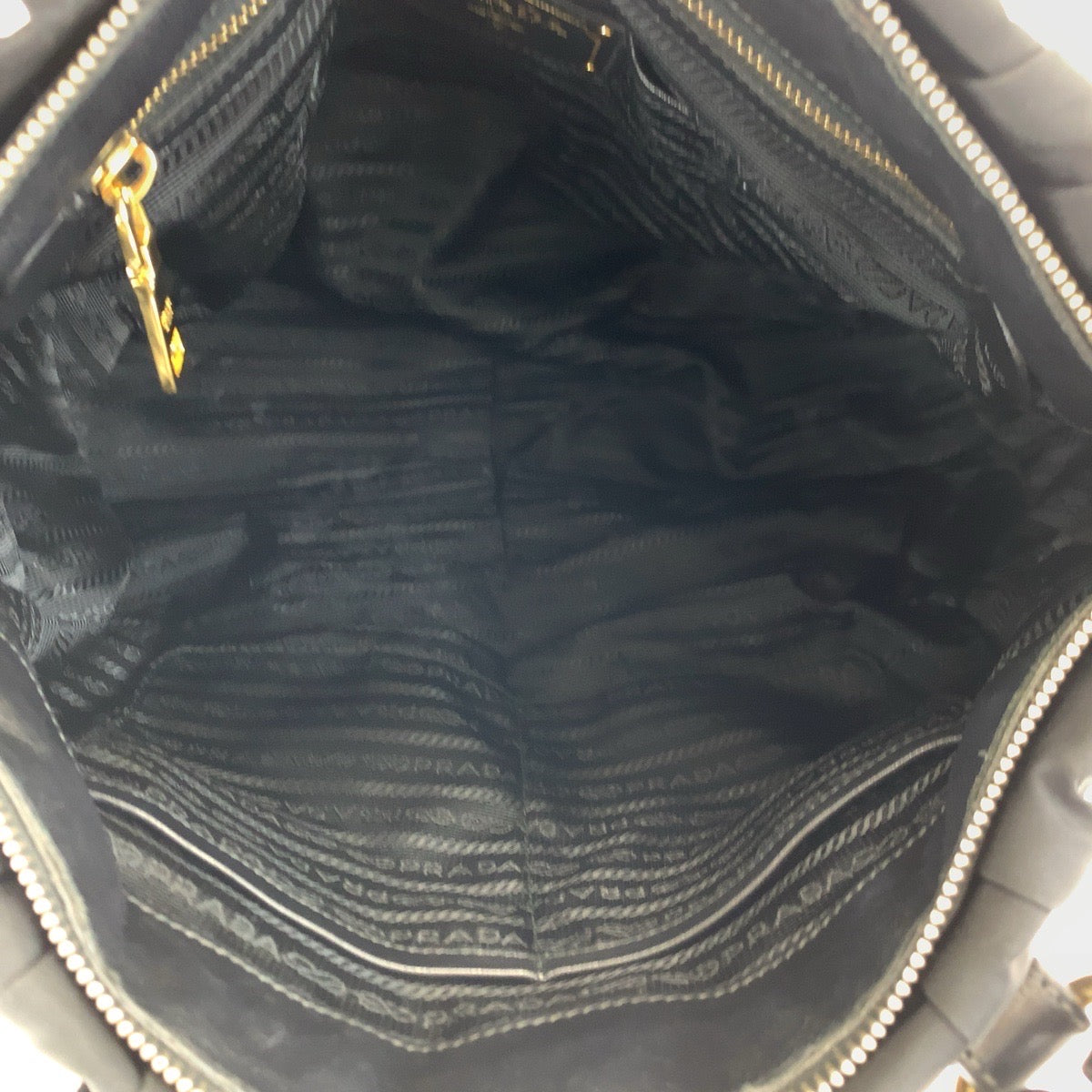 Prada Nylon Gathered Tessuto Tote Bag