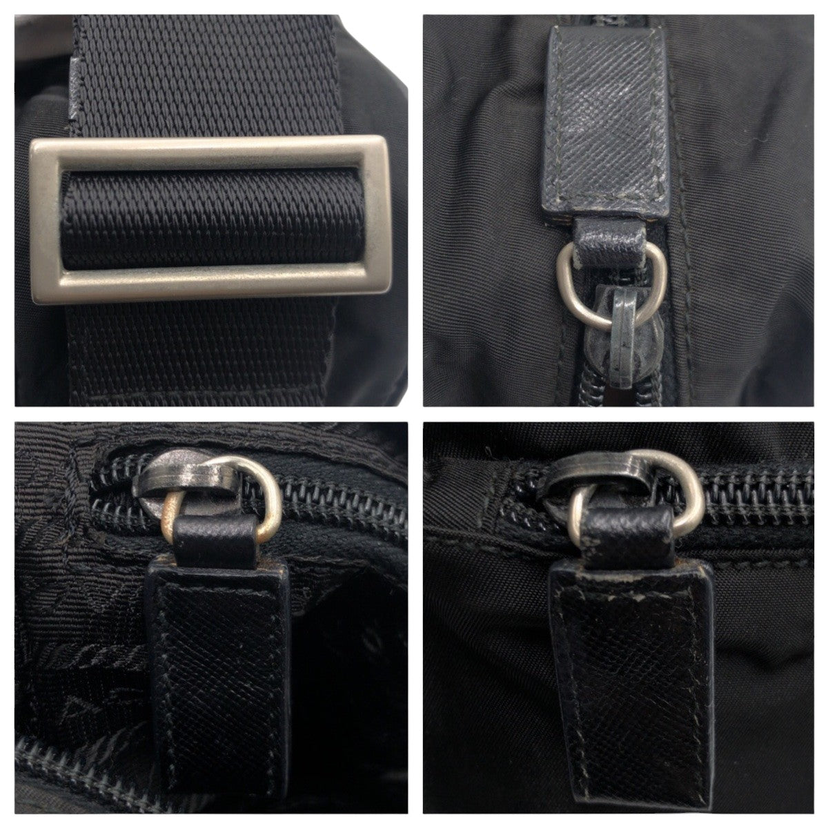 Prada Nylon Tessuto Triangle Logo Messenger Bag