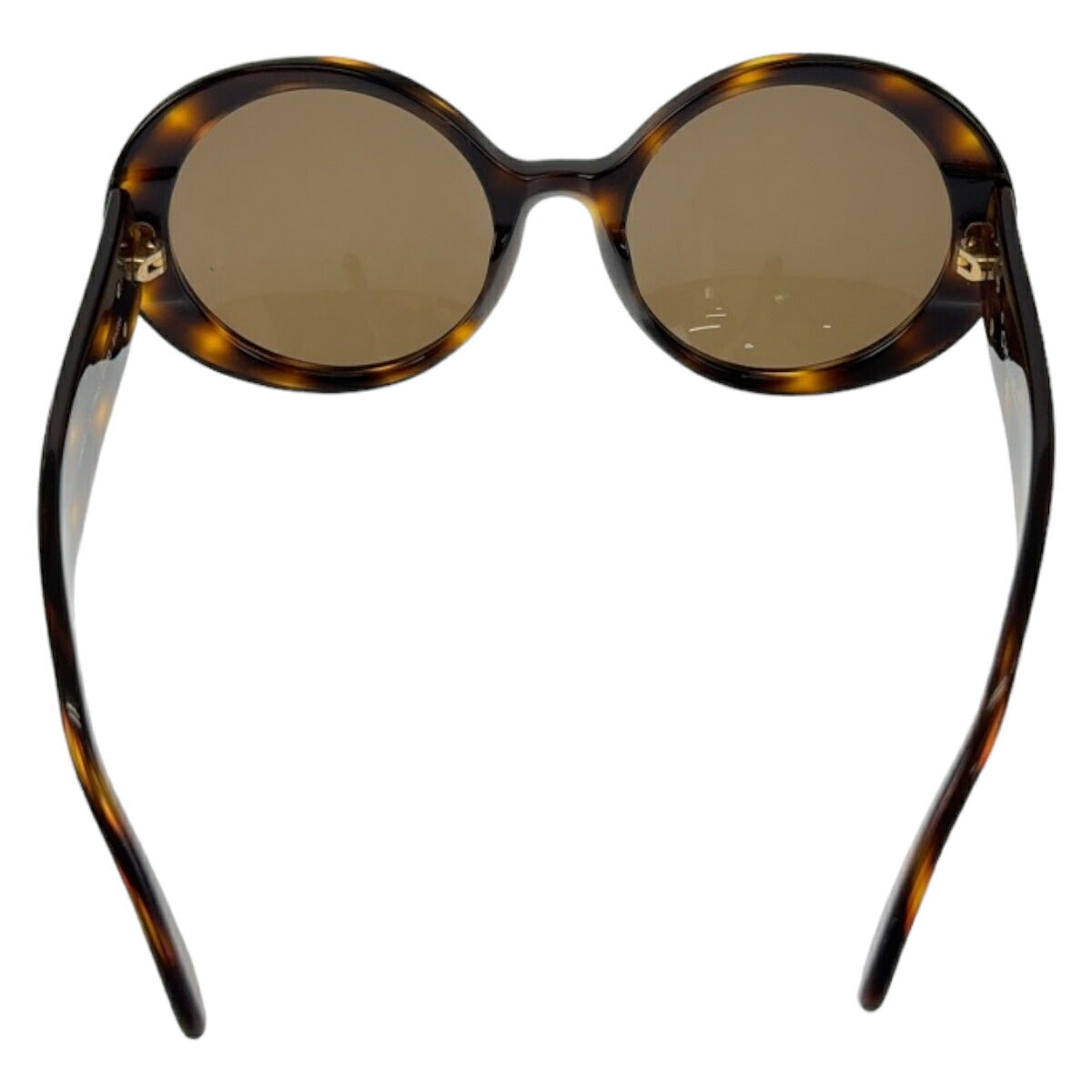 Chanel Marble Round Sunglasses Brown Gold