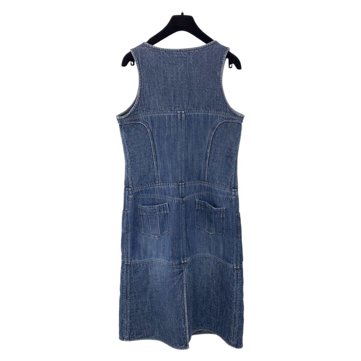 Chanel Denim Matelasse Coco Mark Dress in Great Condition