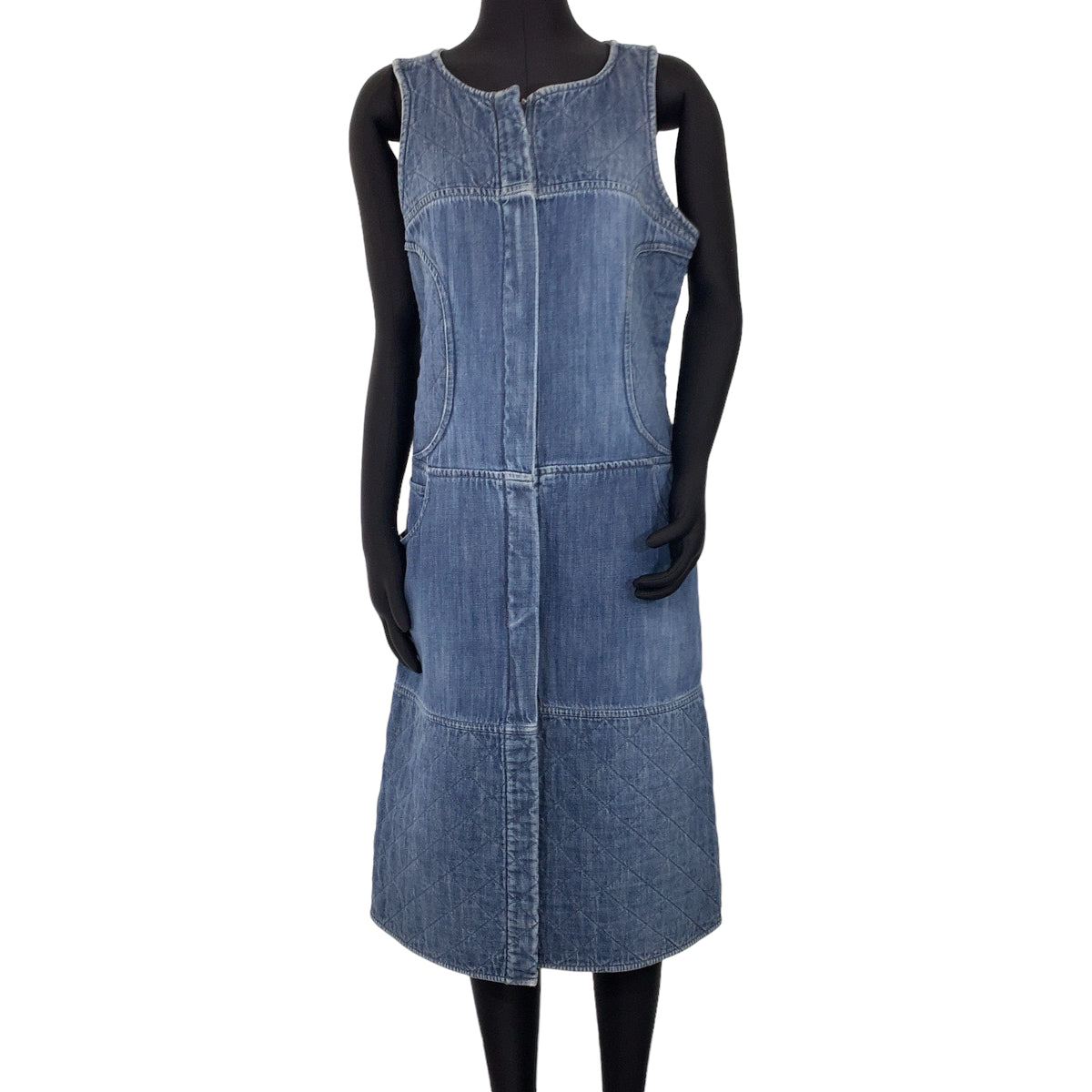 Chanel Denim Matelasse Coco Mark Dress in Great Condition