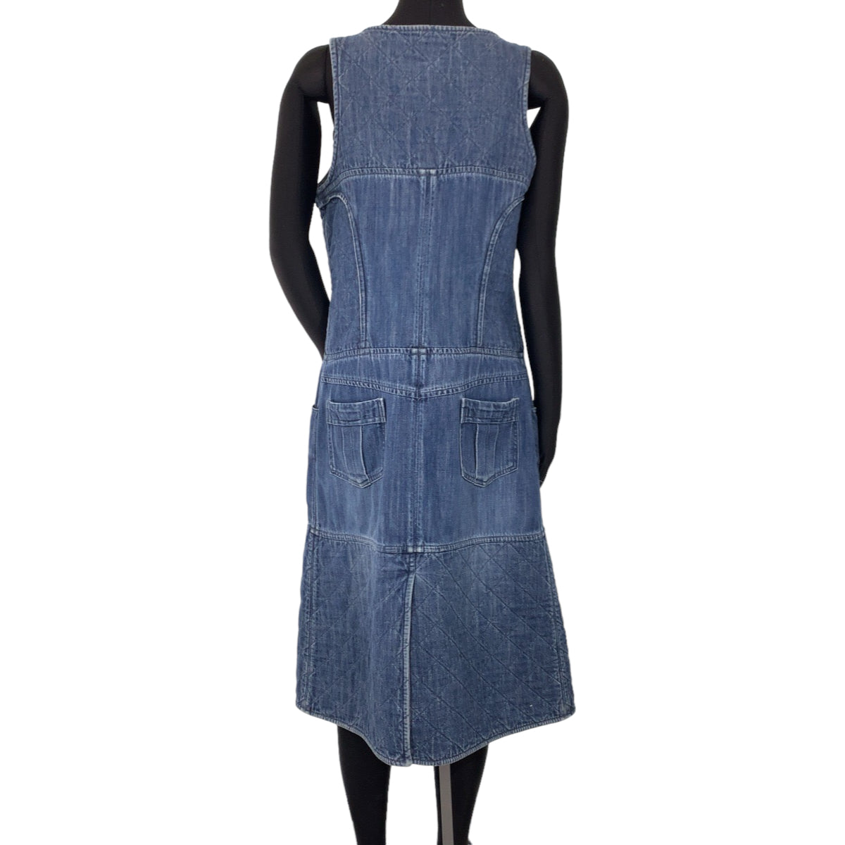 Chanel Denim Matelasse Coco Mark Dress in Great Condition