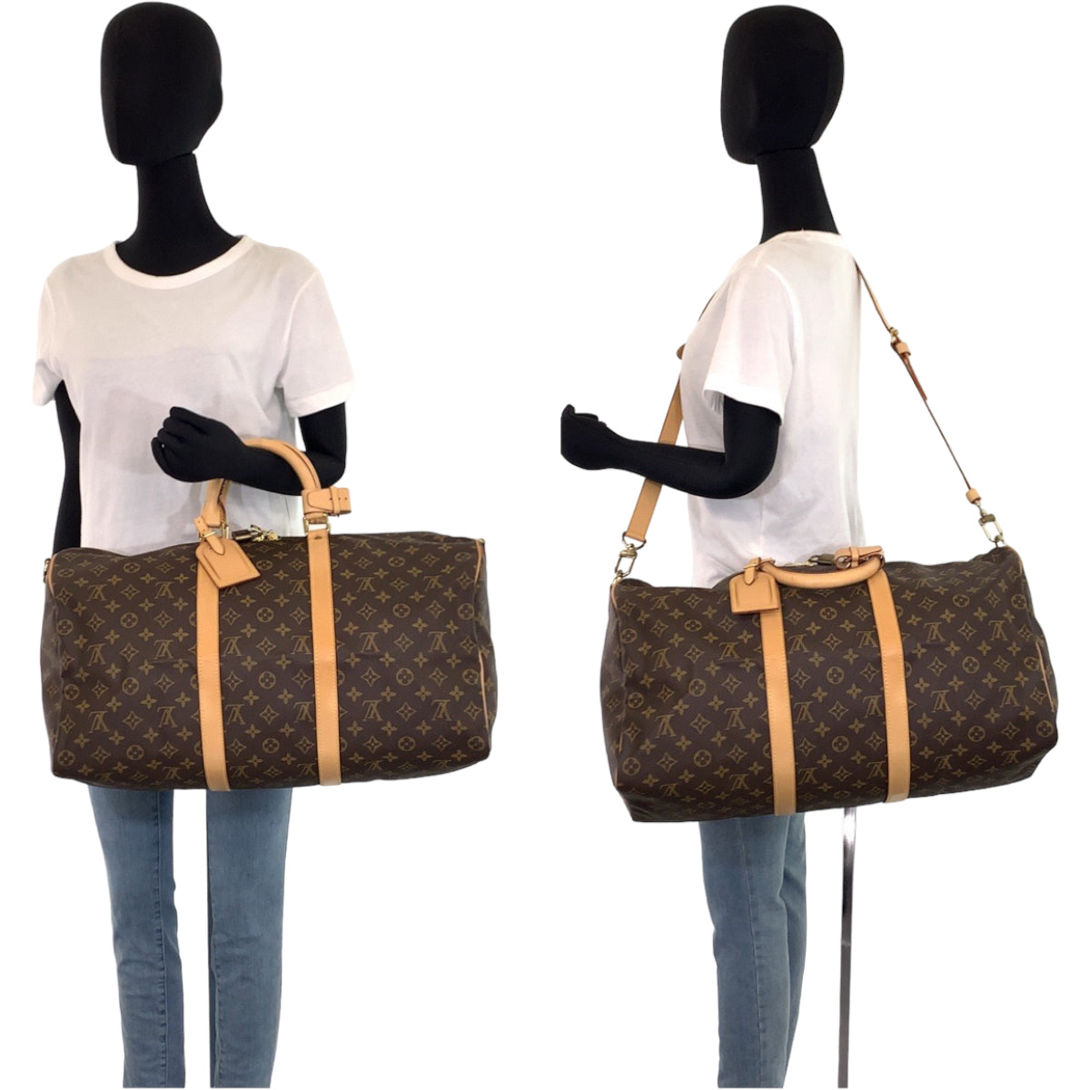 Louis Vuitton Monogram Keepall 50 Bandouliere Bag