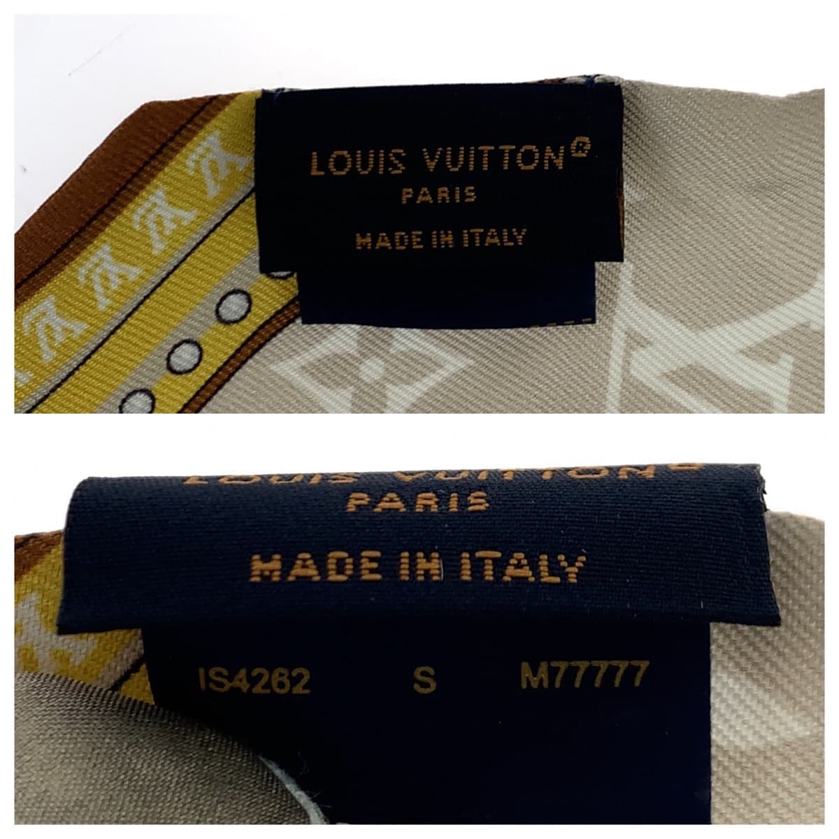 Louis Vuitton Silk Bandeau Scarf M77777 in Very Good Condition