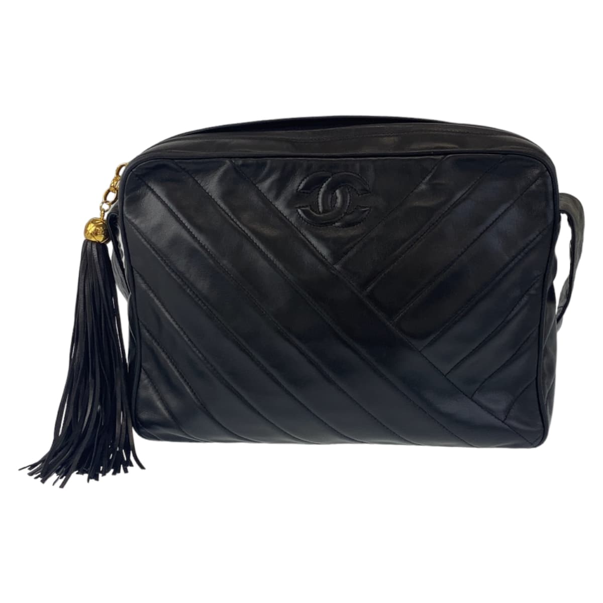 Chanel Vintage Lambskin Fringe Shoulder Bag