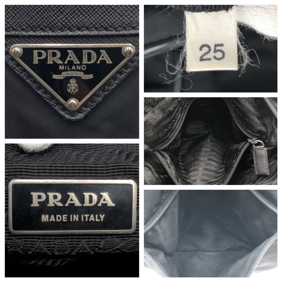 Prada Nylon Tessuto Triangle Logo Shoulder Bag 406170 in Very Good Condition