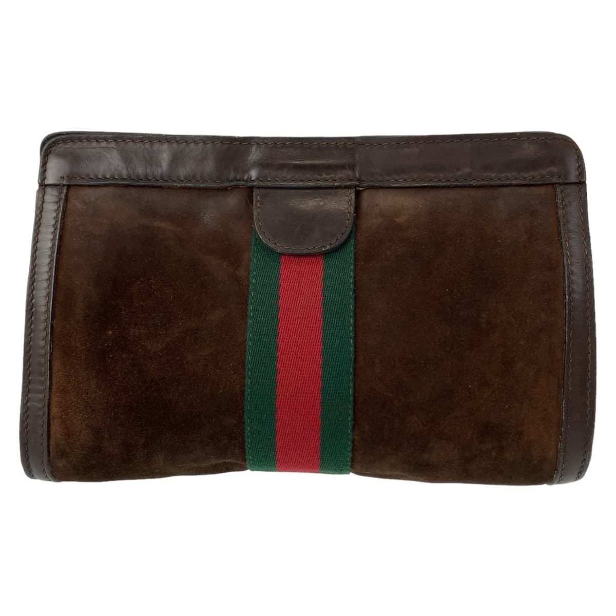 Gucci Vintage Suede Leather Clutch Bag