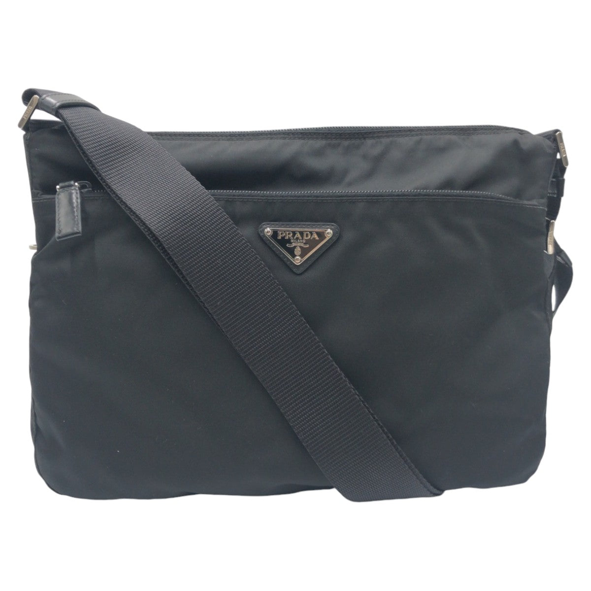 Prada Nylon Tessuto Logo Shoulder Bag