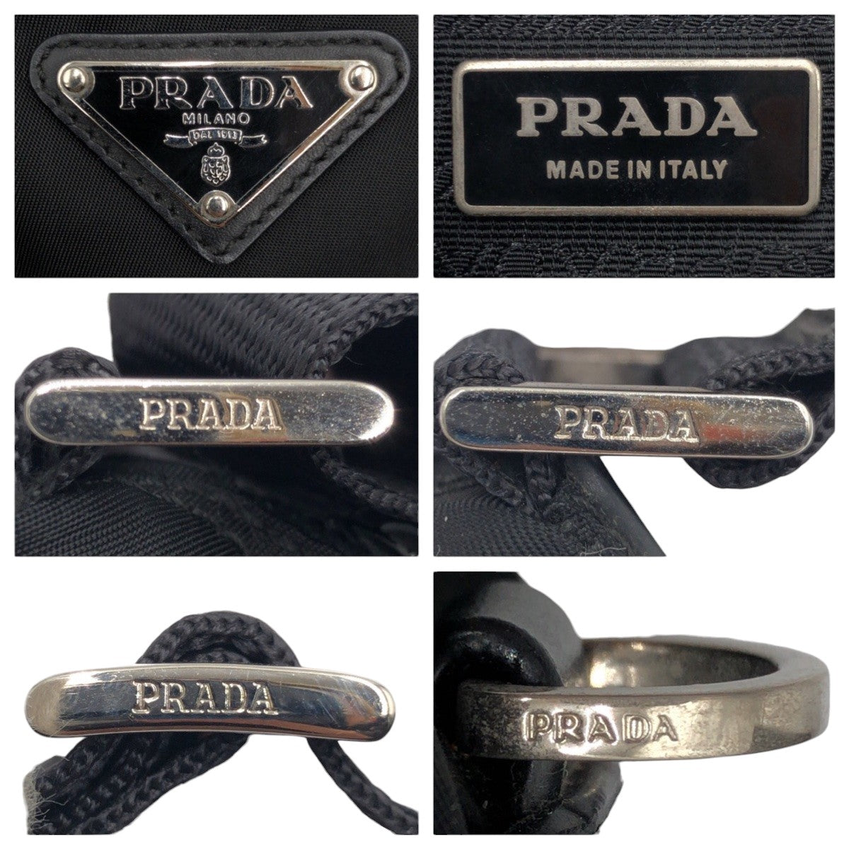 Prada Nylon Tessuto Logo Shoulder Bag