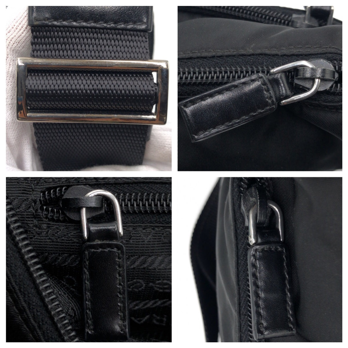 Prada Nylon Tessuto Logo Shoulder Bag