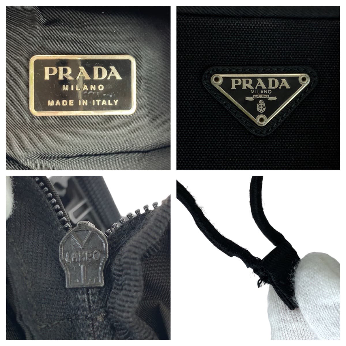 Prada Nylon Tessuto Triangle Logo Backpack 406181 in Very Good Condition