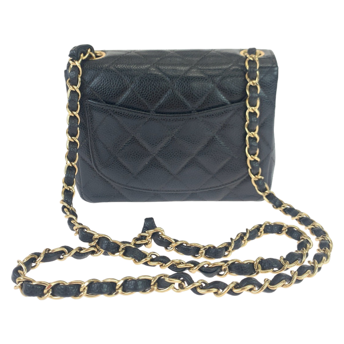 Chanel Caviar Skin Mini Matelasse Single Flap Crossbody Bag in Great Condition