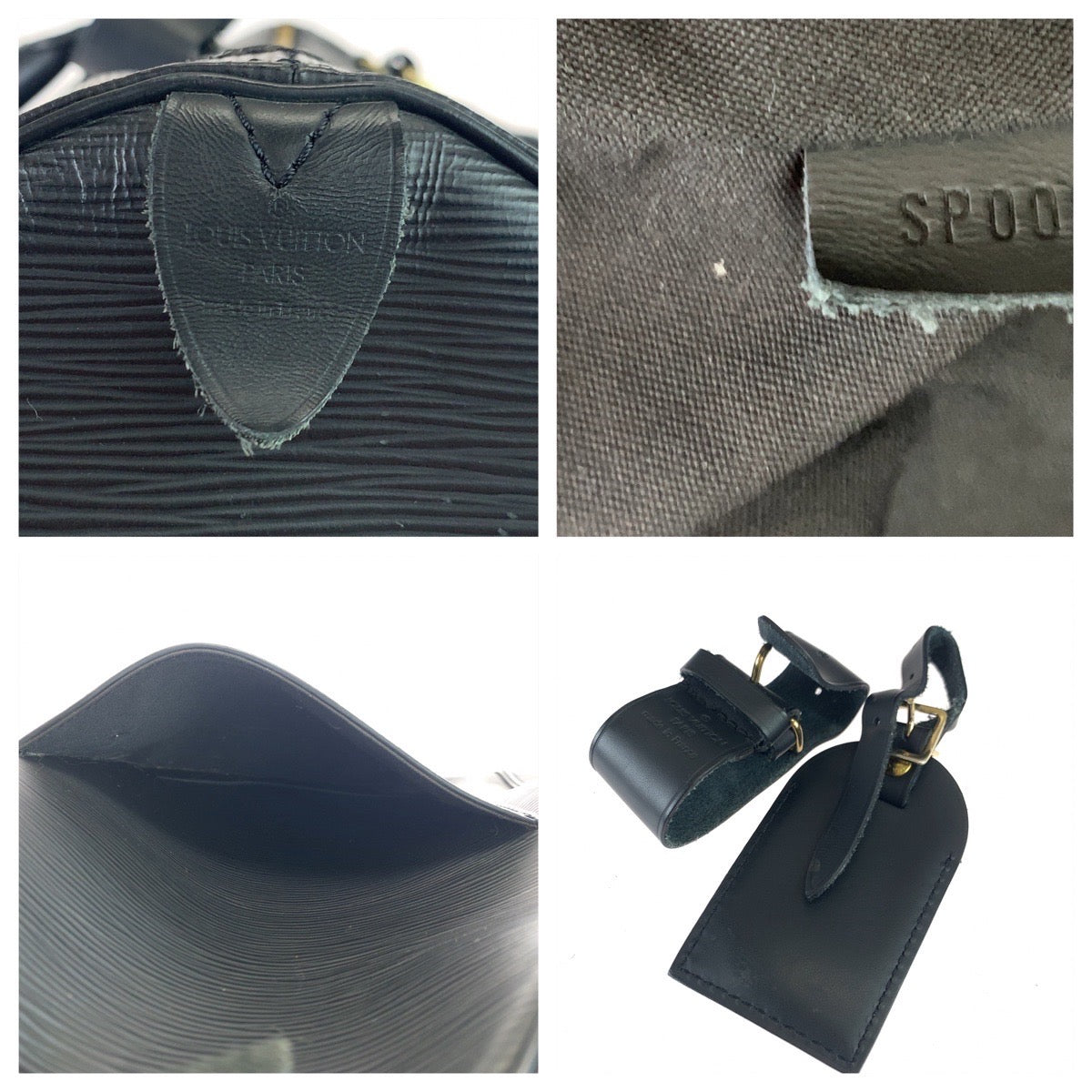 Louis Vuitton Epi Keepall 55 Travel Bag Black