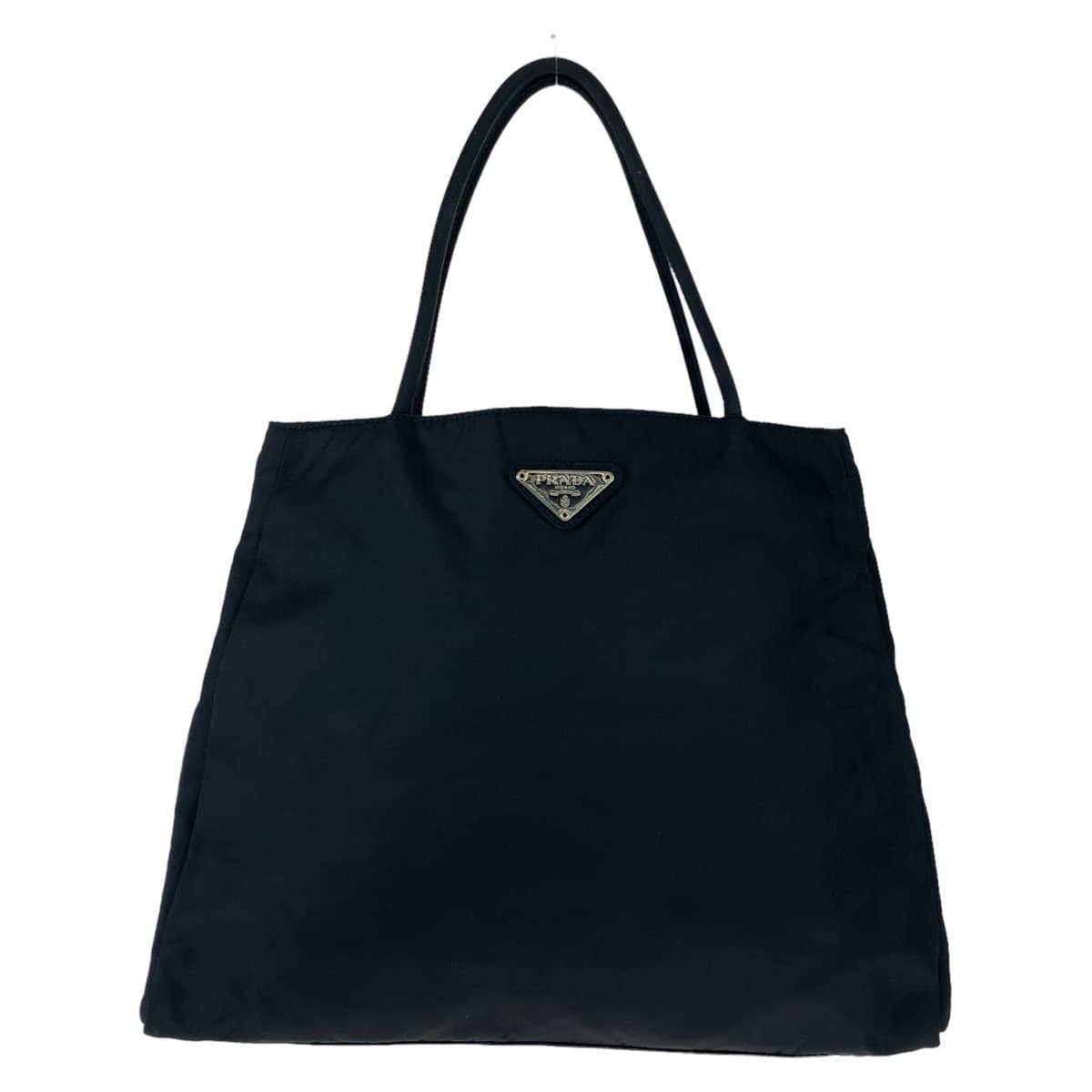 Prada Nylon Tessuto Triangle Logo Tote Bag