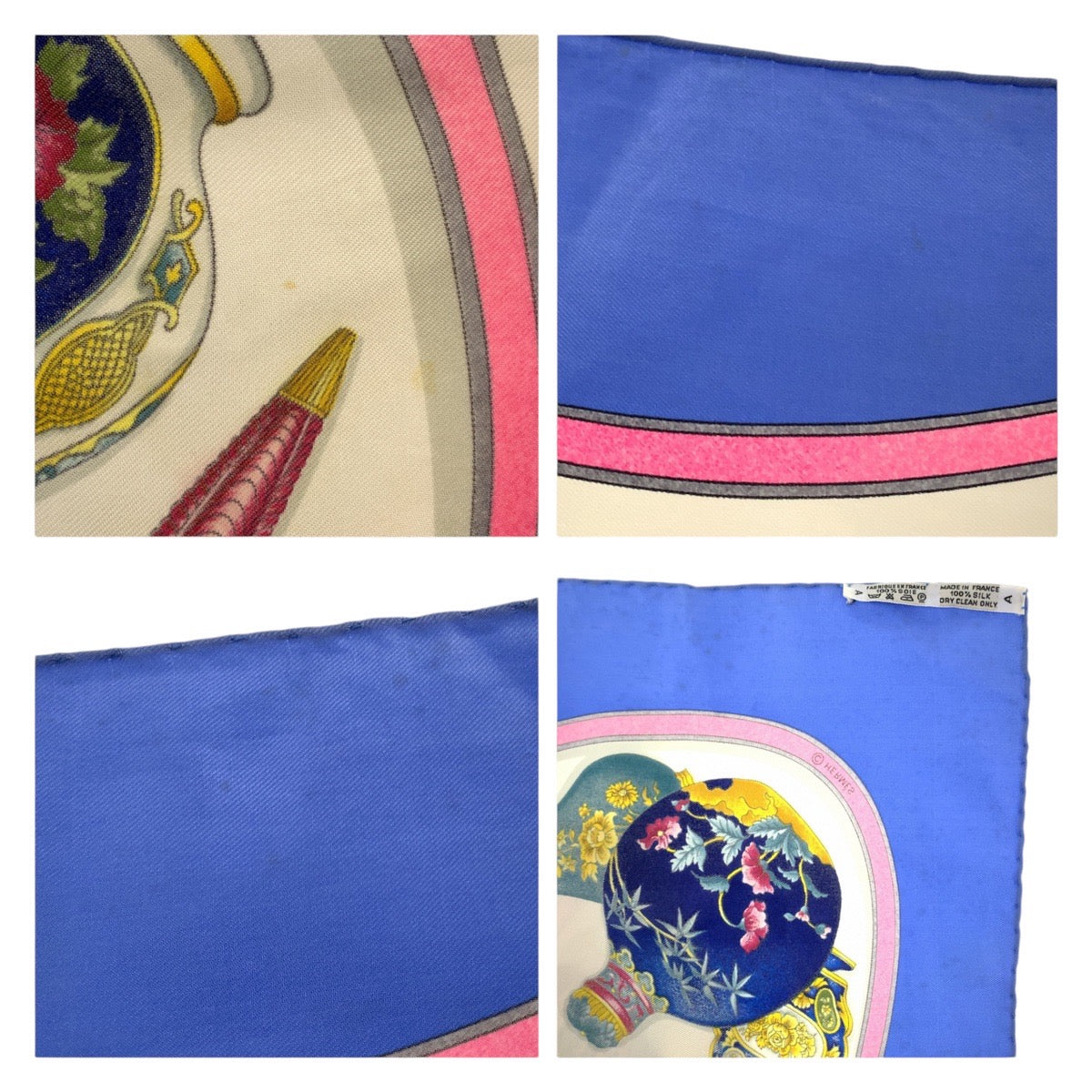 Hermes Silk Scarf Multicolor in Very Good Condition