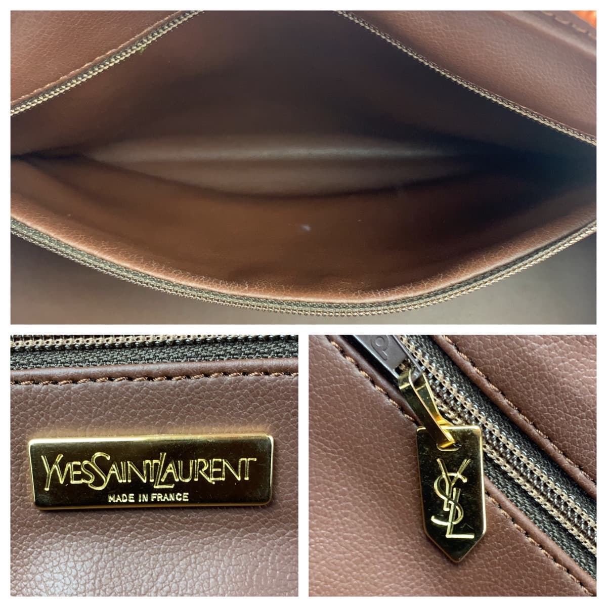 Yves Saint Laurent Leather Y Cutout 2way Bag