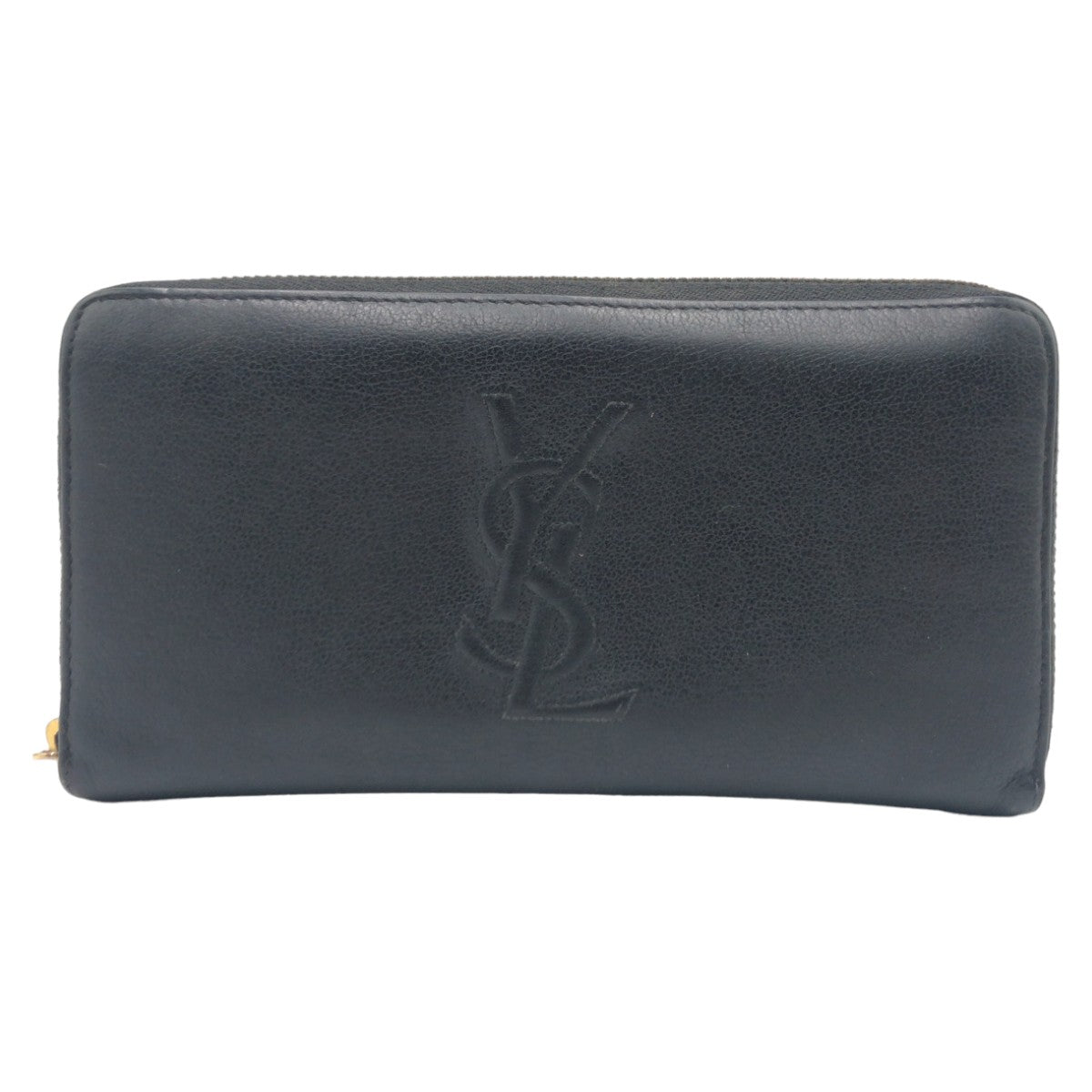 Yves Saint Laurent Leather Long Wallet 352904 in Very Good Condition