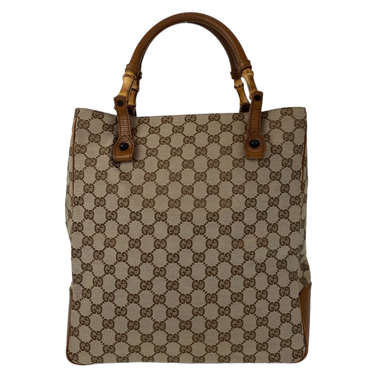 Gucci Bamboo GG Canvas Tote Bag