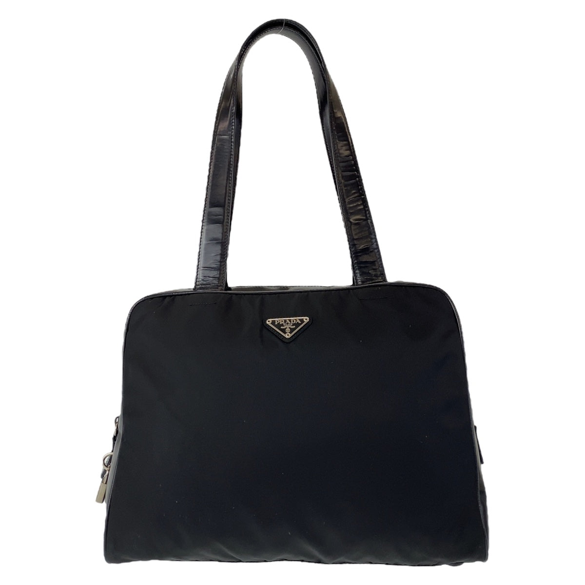 Prada Nylon/Leather Tessuto Logo Handbag