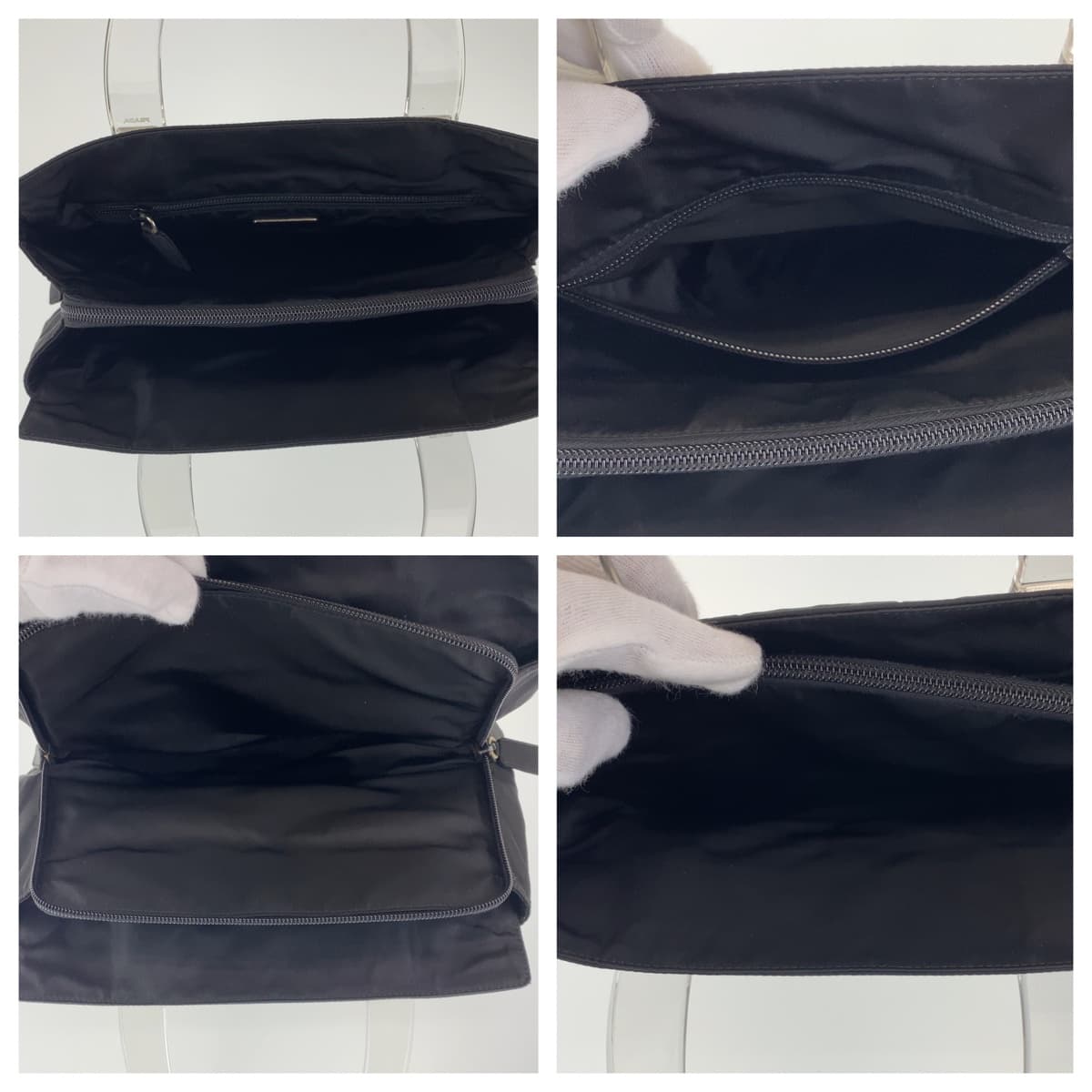 Prada Nylon Tessuto Tote Bag Black