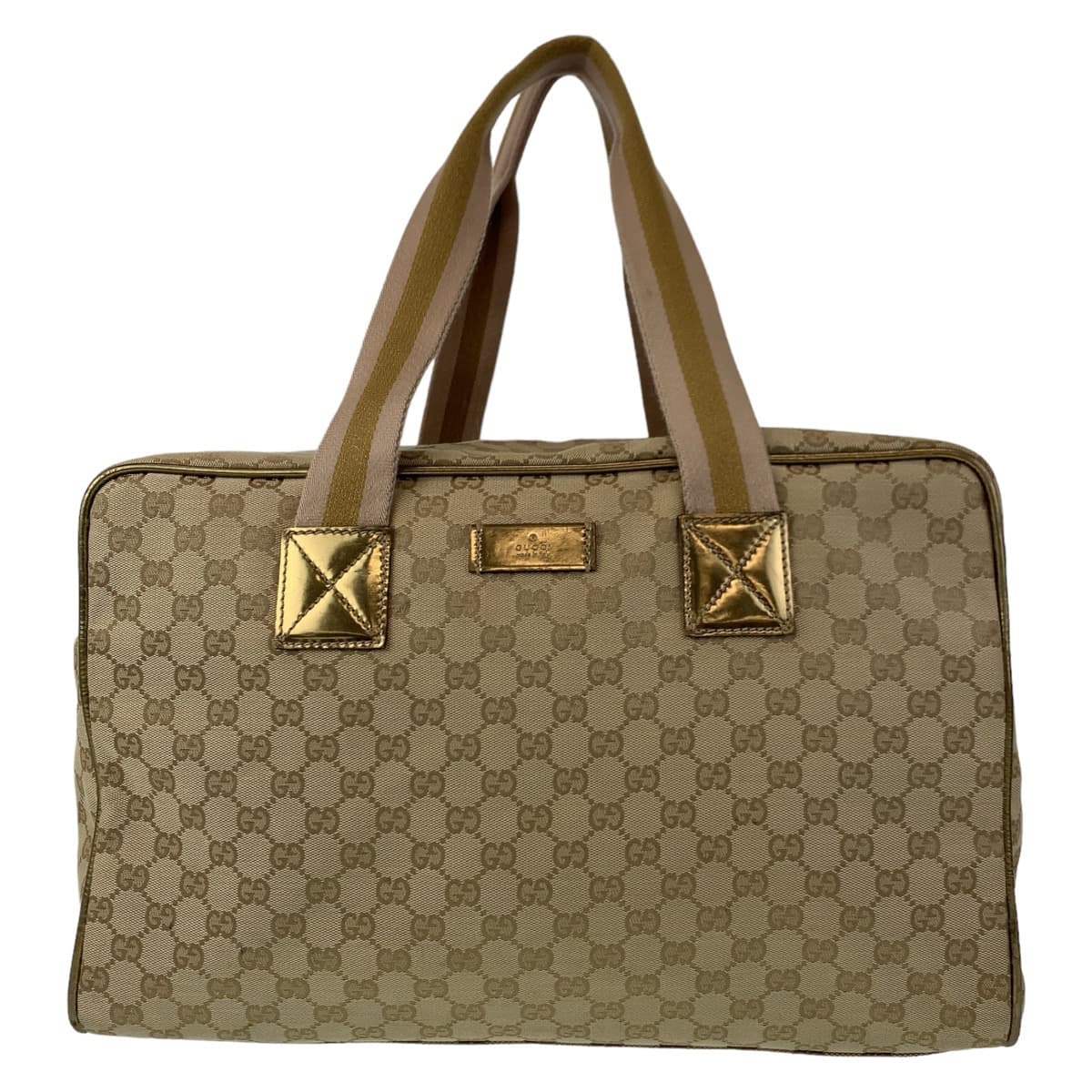 Gucci GG Canvas Boston Bag 153240 in Very Good Condition