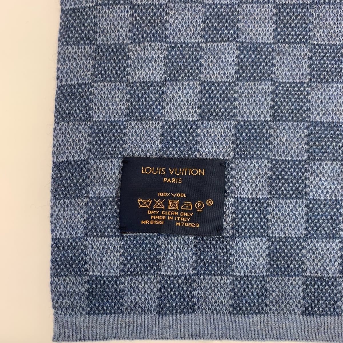 Louis Vuitton Damier Wool Scarf M70929 in Great Condition