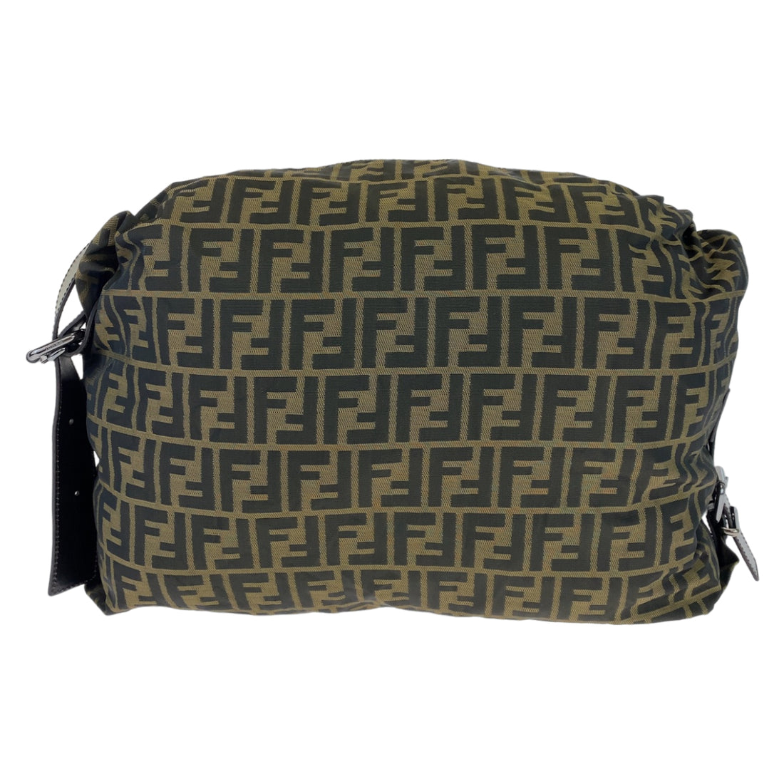 Fendi Zucca Canvas Shoulder Bag Brown