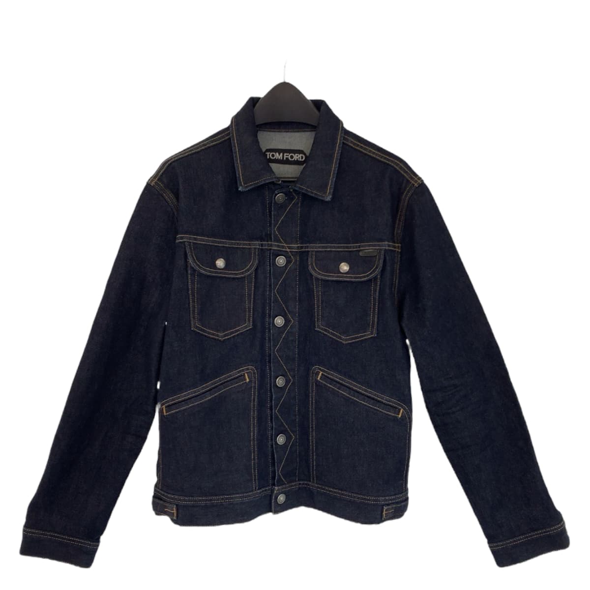 Tom Ford Indigo Blue Cotton Denim Jacket M in Great Condition