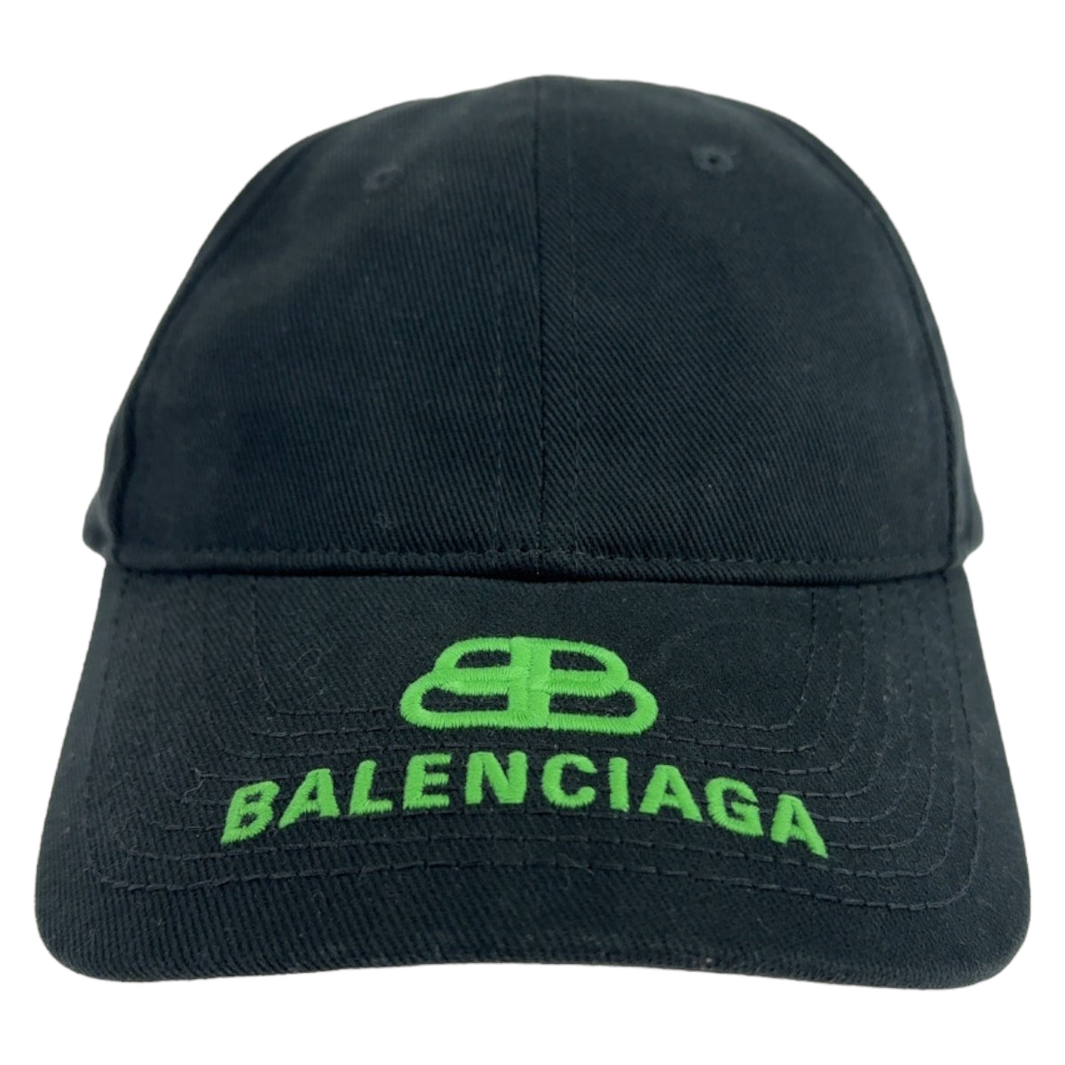 Balenciaga Logo Embroidered Canvas Baseball Cap