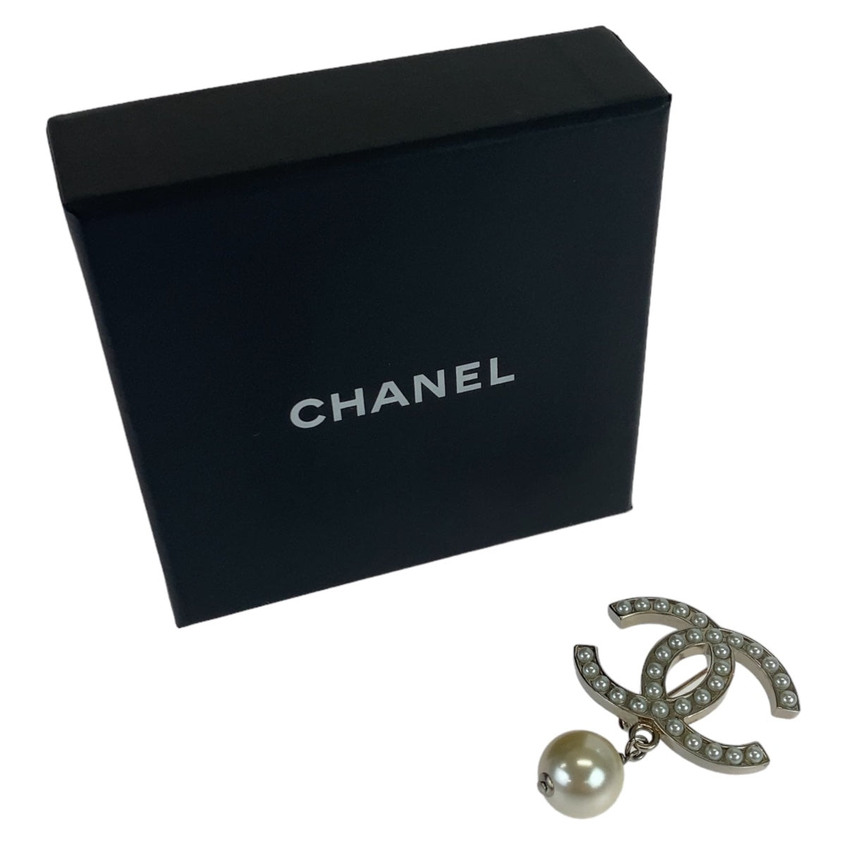 Chanel Coco Mark Brooch with Silver Hardware