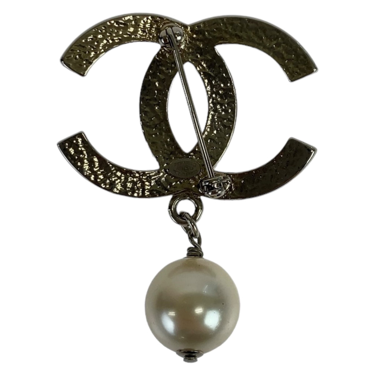 Chanel Coco Mark Brooch with Silver Hardware