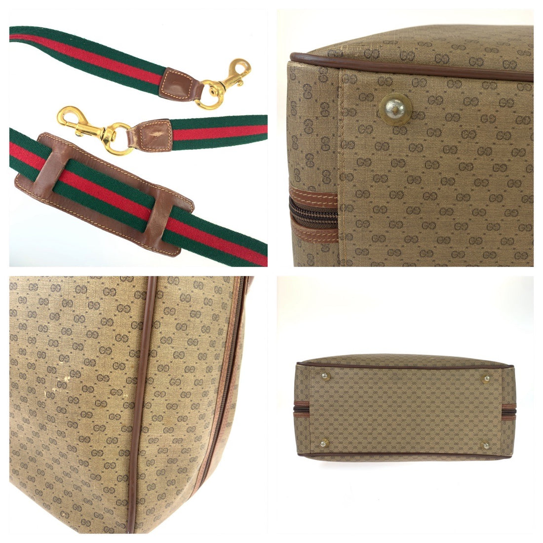 Gucci Vintage GG Supreme Canvas Shoulder Handbag