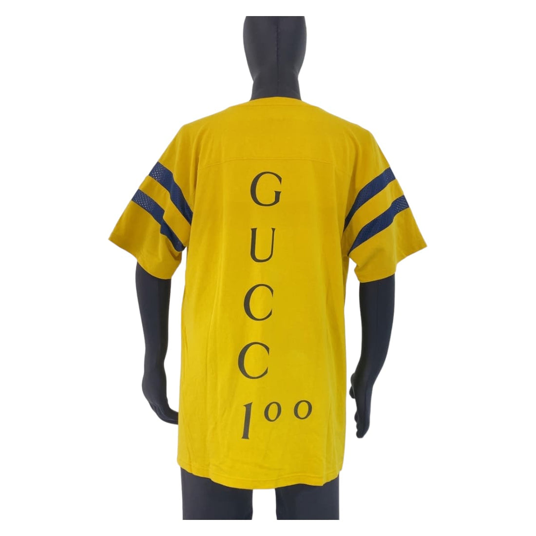 Gucci Yellow Cotton T-Shirt L 655459 XJDXM in Very Good Condition