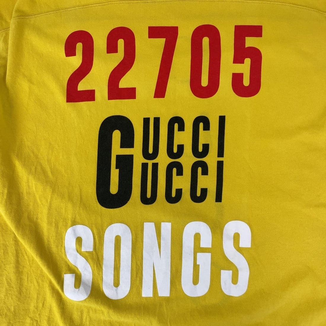 Gucci Yellow Cotton T-Shirt L 655459 XJDXM in Very Good Condition