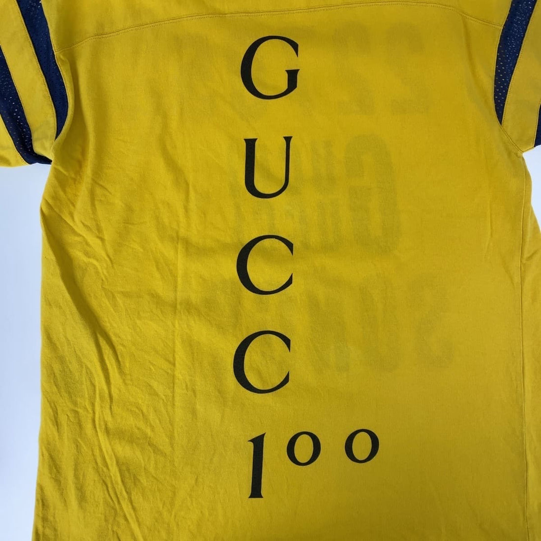 Gucci Yellow Cotton T-Shirt L 655459 XJDXM in Very Good Condition