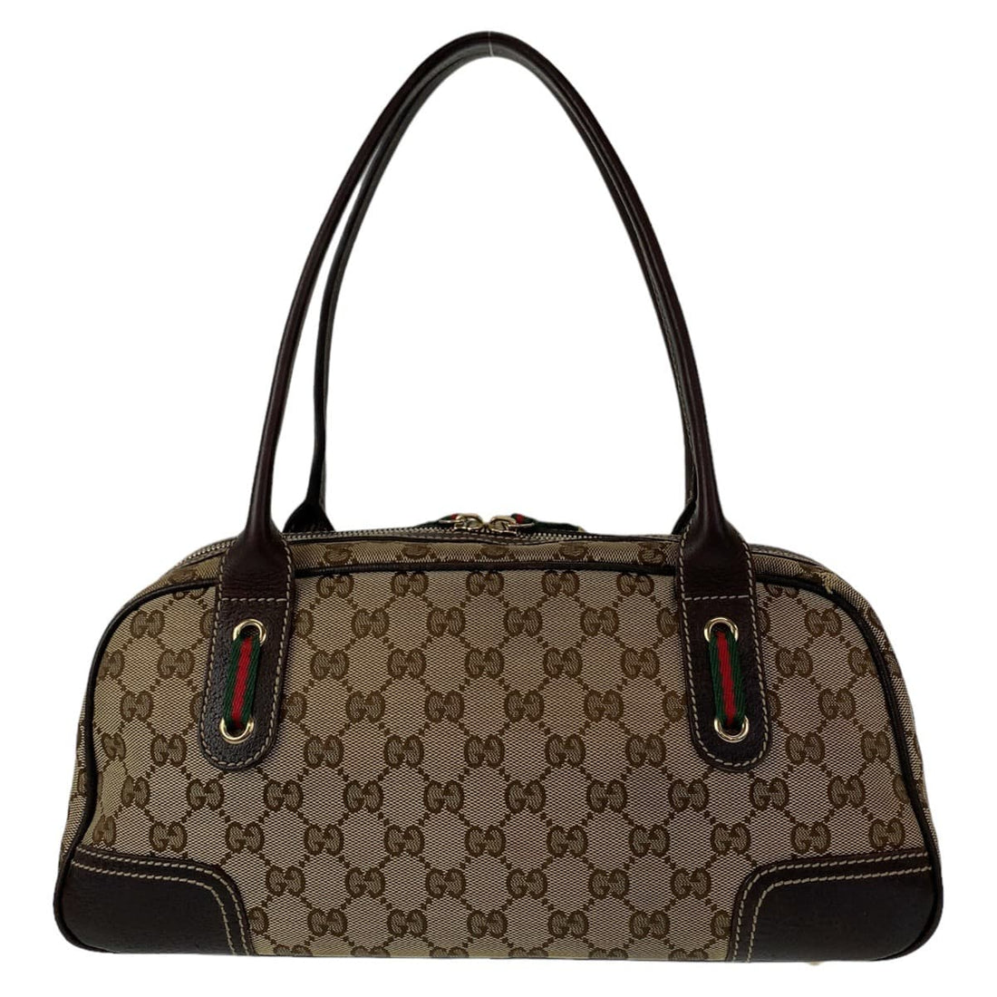 Gucci GG Canvas Princy Shoulder Bag Brown Beige