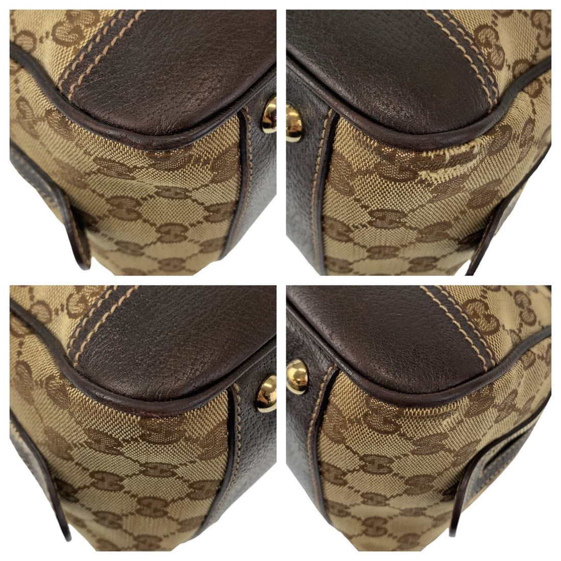 Gucci GG Canvas Princy Shoulder Bag Brown Beige