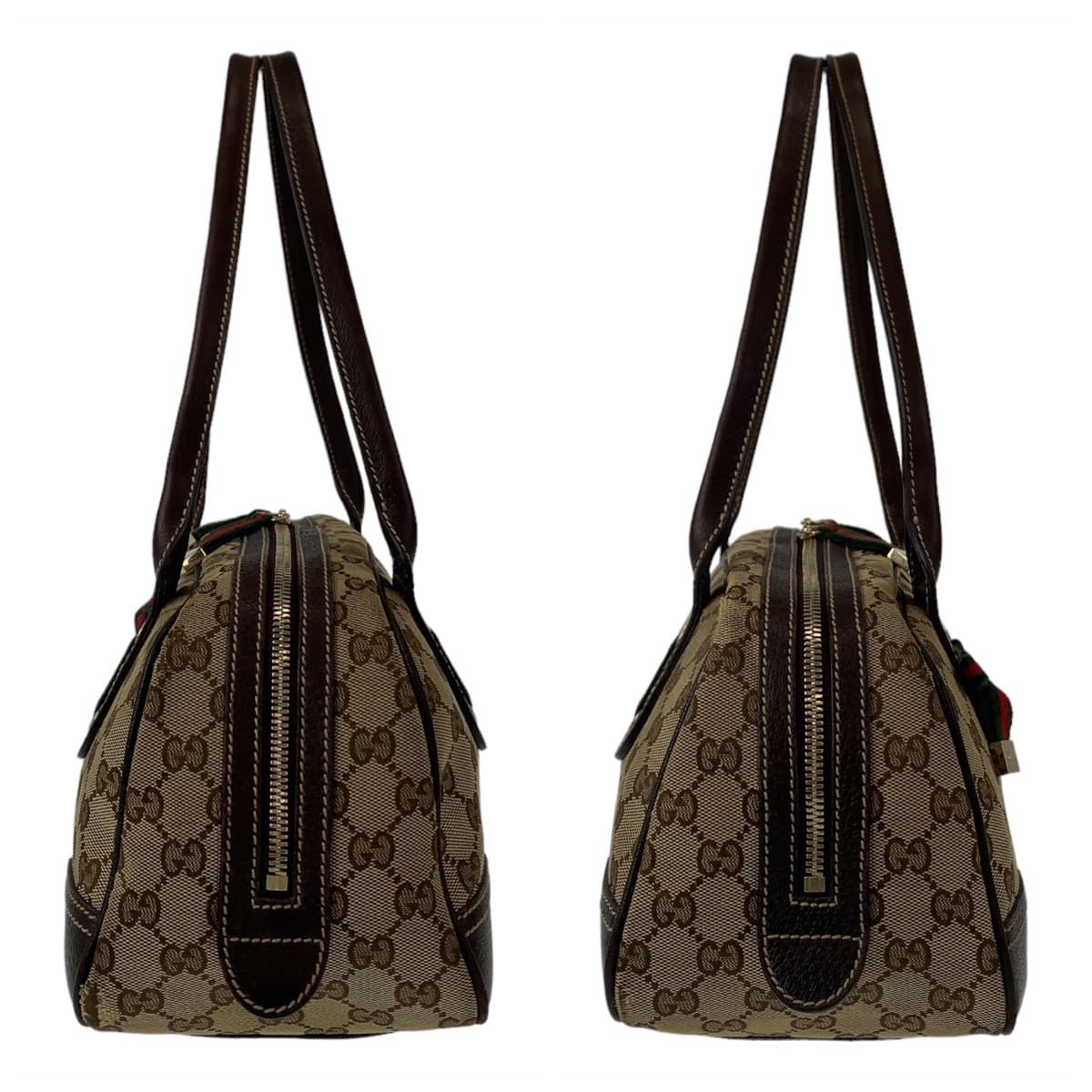 Gucci GG Canvas Princy Shoulder Bag Brown Beige