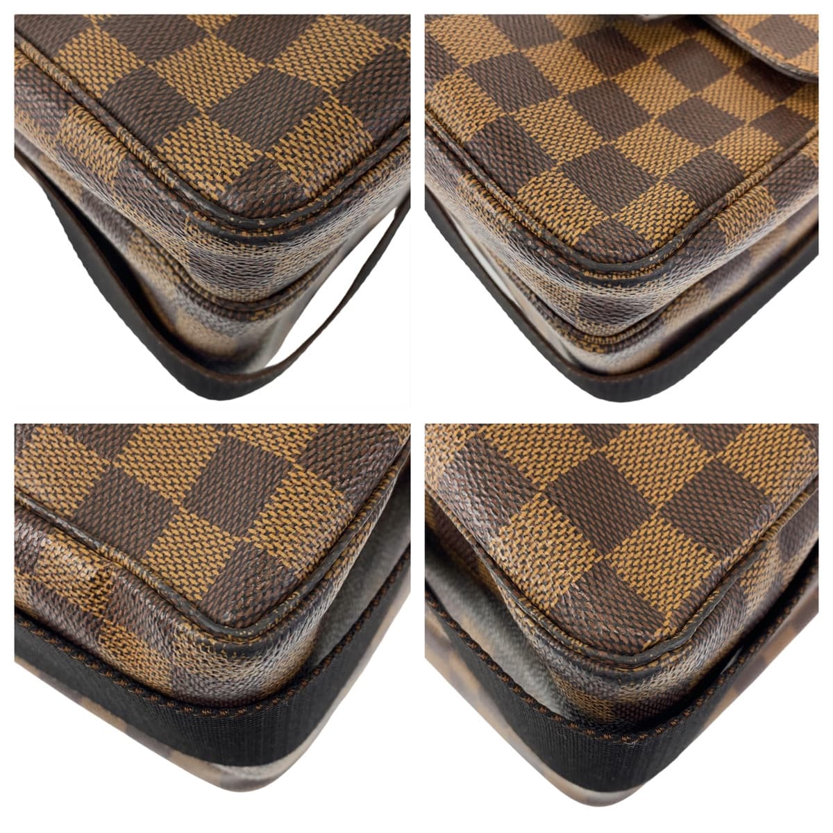 Louis Vuitton Damier Broadway PVC Shoulder Bag N42270 in Very Good Condition