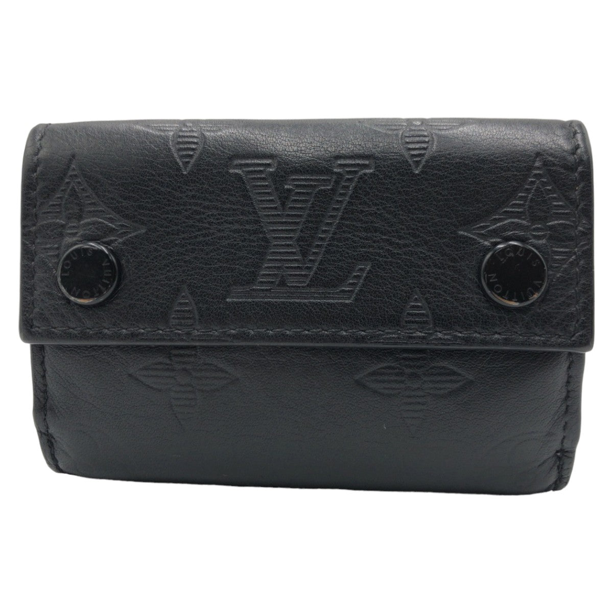 Louis Vuitton Monogram Shadow Discovery Compact Wallet M67631 in Very Good Condition