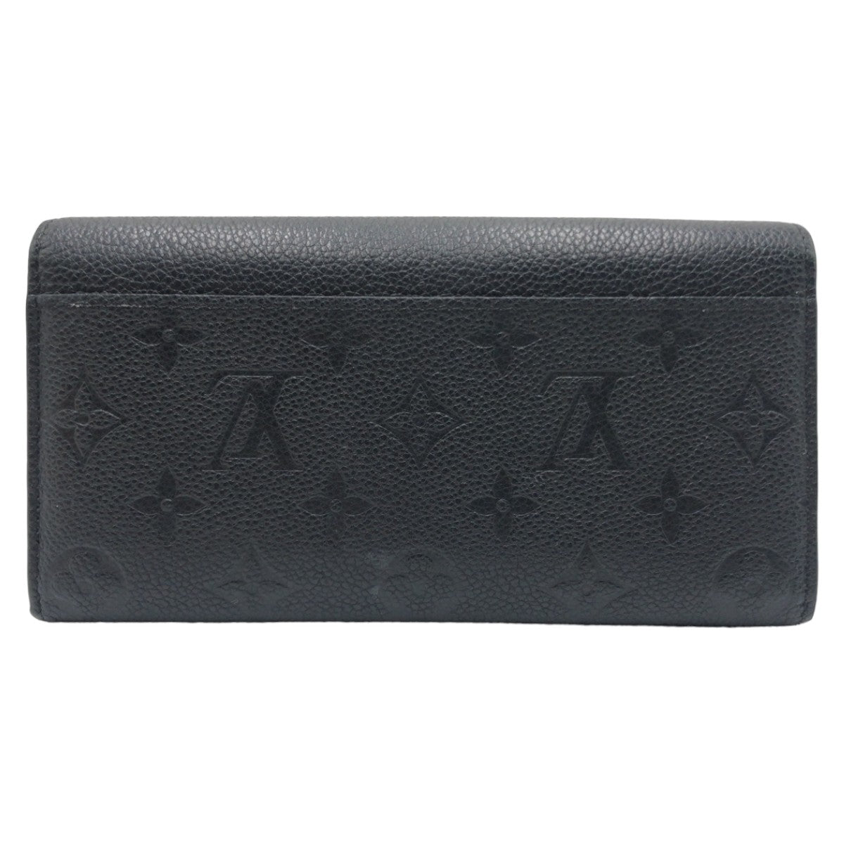 Louis Vuitton Monogram Empreinte Long Wallet Black in Very Good Condition