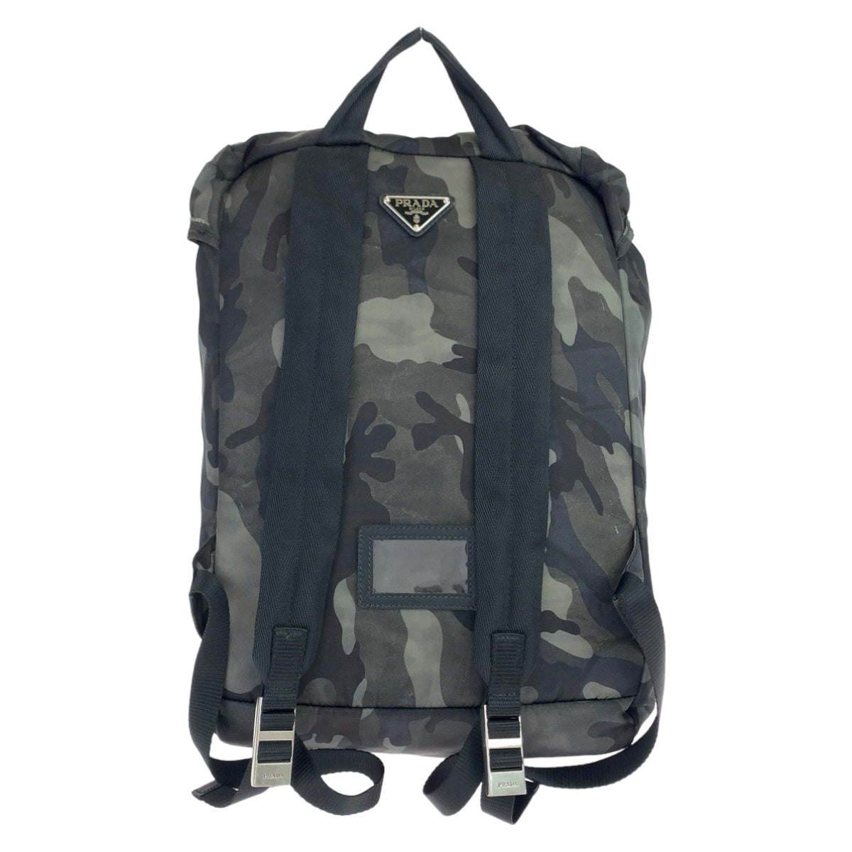 Prada Nylon Camouflage Logo Backpack