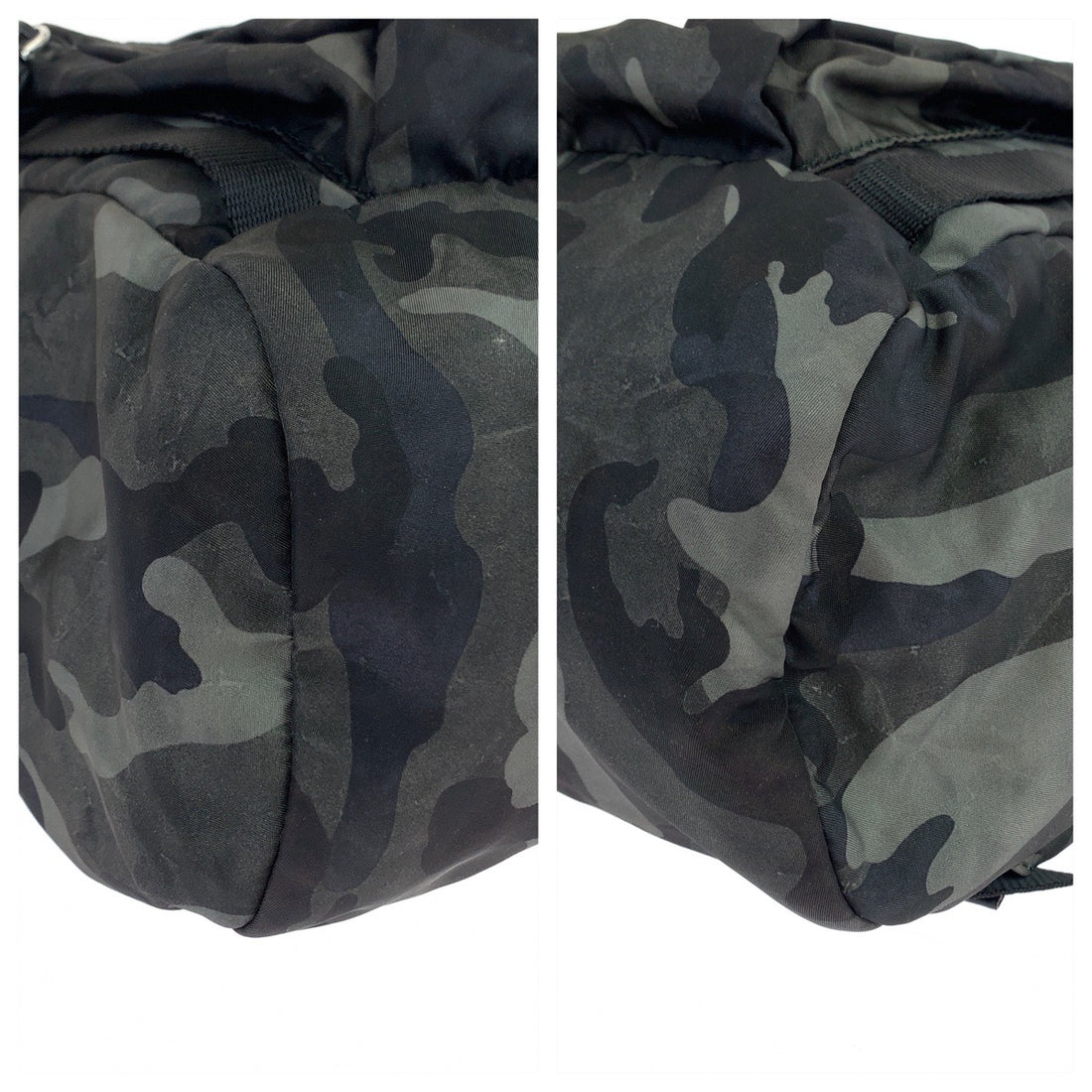 Prada Nylon Camouflage Logo Backpack